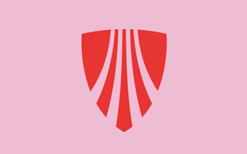 <p>Het ontwerp van de huidige balhoofdbadge van Trek, een schild dat nog steeds de geest van het origineel uitstraalt.</p>

